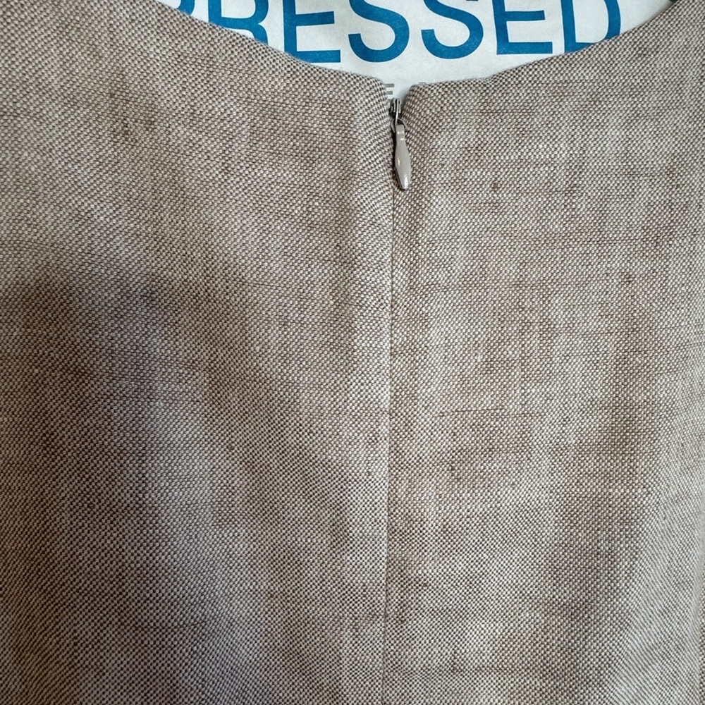 J. McLaughlin Cream Sheath Midi Dress - Picture 4 of 9